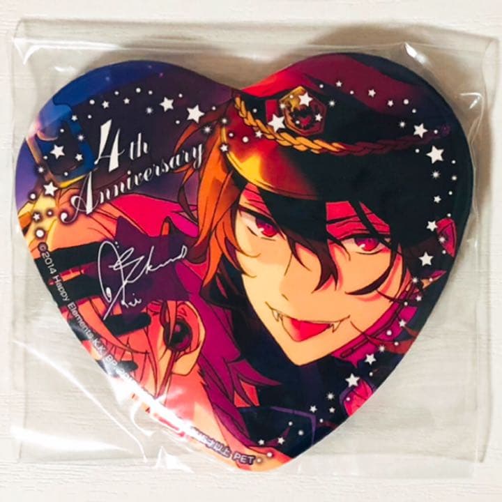 新品★あんスタ【朔間零＆羽風薫＆大神晃牙】ハート型ビッグ缶バッジ★3点セット