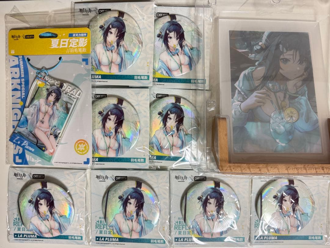 【1/23まで】アークナイツ ラプルマ 水着 缶バッジ アクキー 写真立て