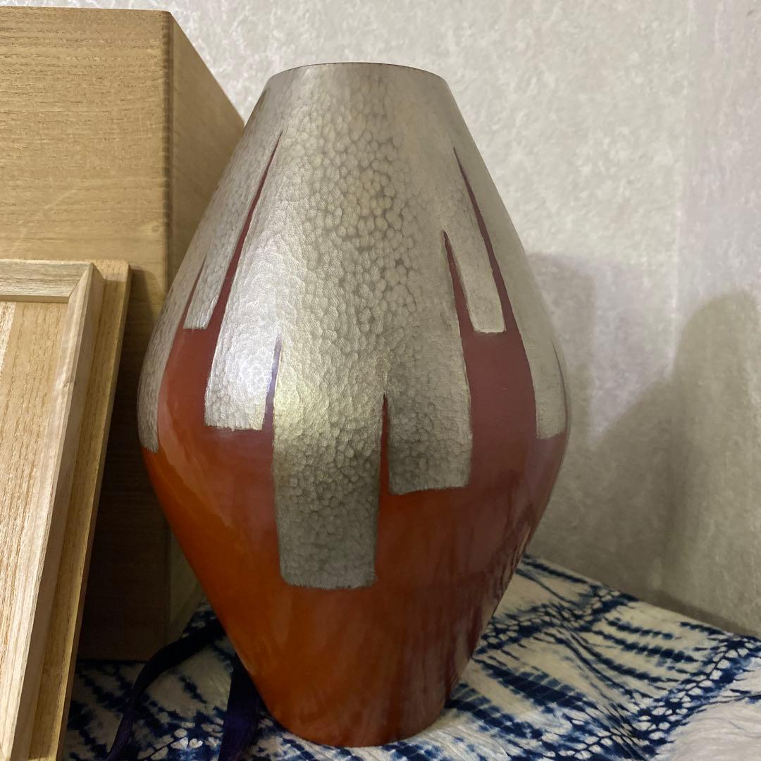 玉川堂　銅製　花瓶