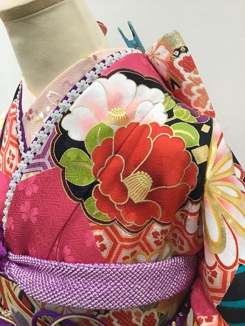 ショッキングピンク　振袖フルセット