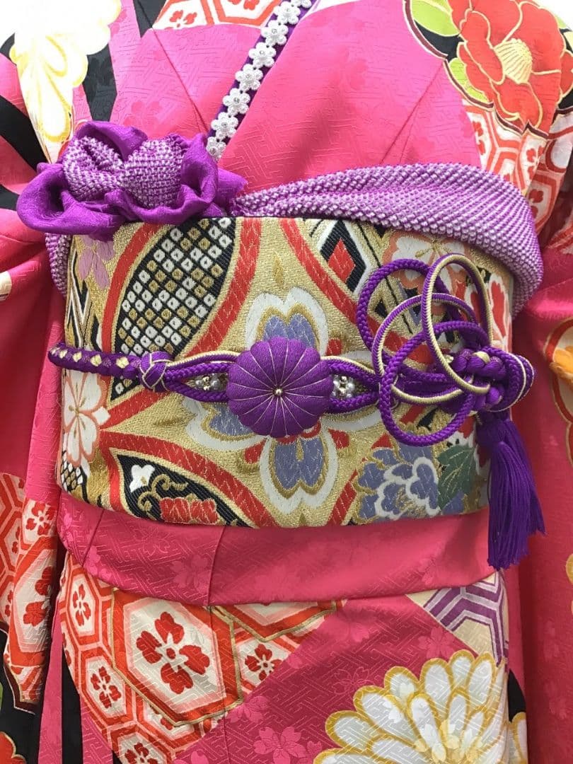 ショッキングピンク　振袖フルセット