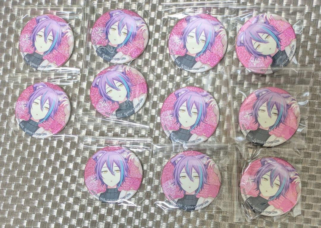 プロセカ　神代類　グリッター缶バッジ