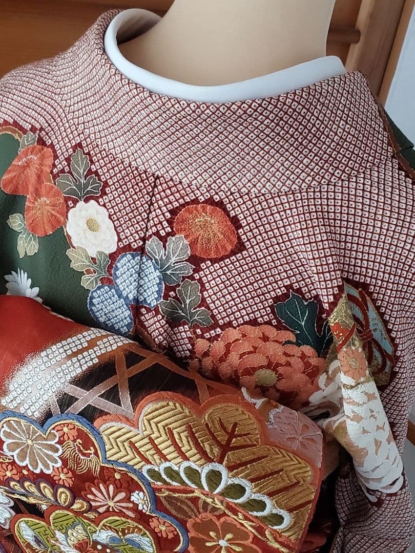 【1/12終了＊フルセット】振袖　袋帯　帯揚げ　帯締め　トールサイズ　お直し無料