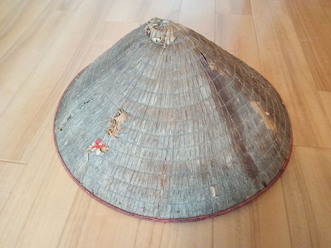 ベトナム　古道具　ノンラー　笠　アンティーク　ベトナム料理　3つセット