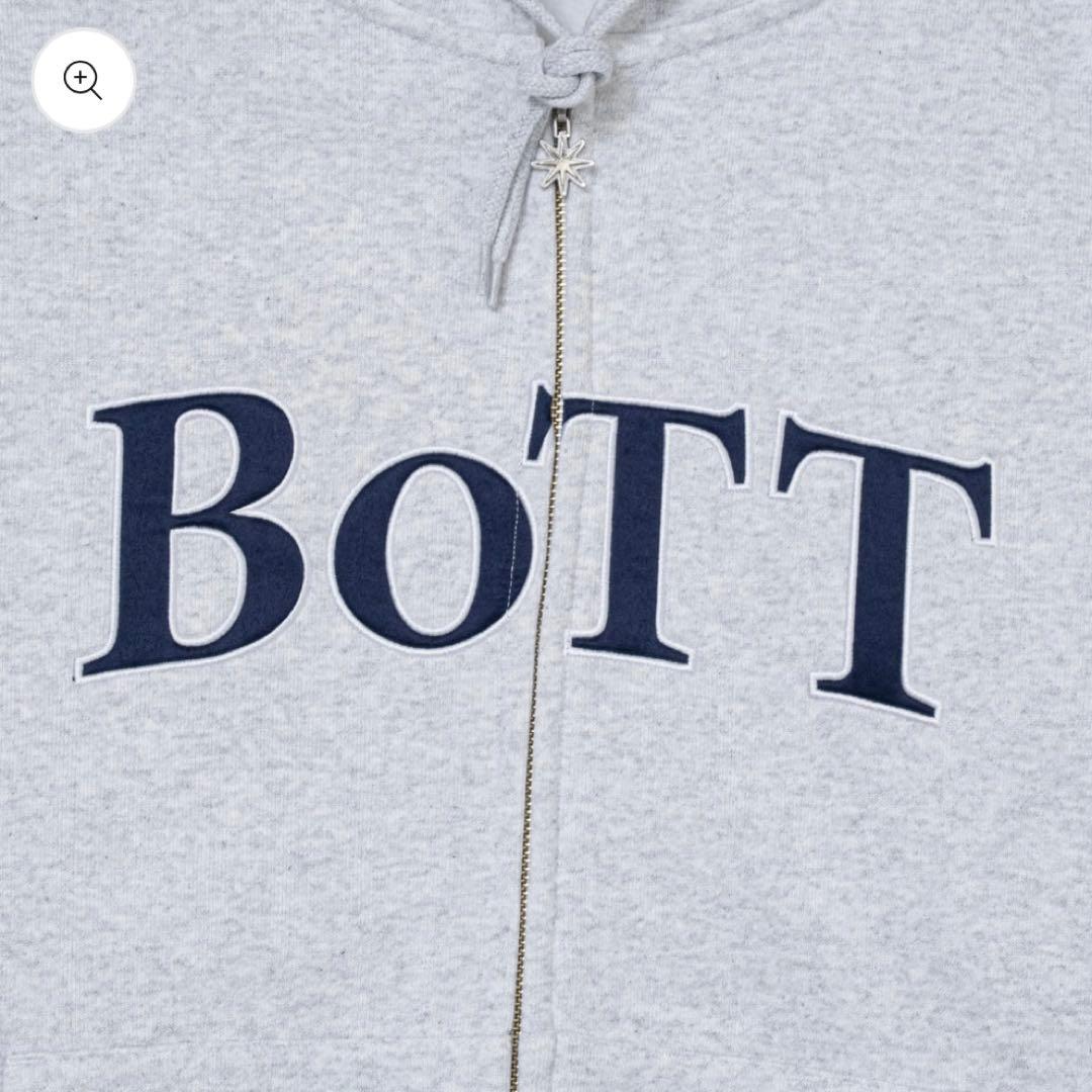 BoTT パーカー グレー OG Logo Zip Hoodie Ash