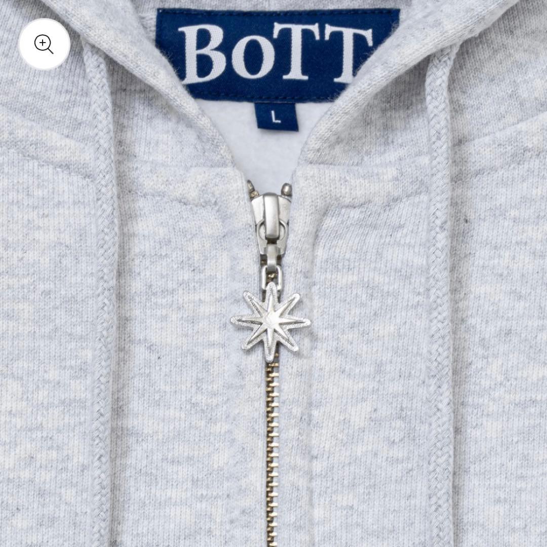BoTT パーカー グレー OG Logo Zip Hoodie Ash