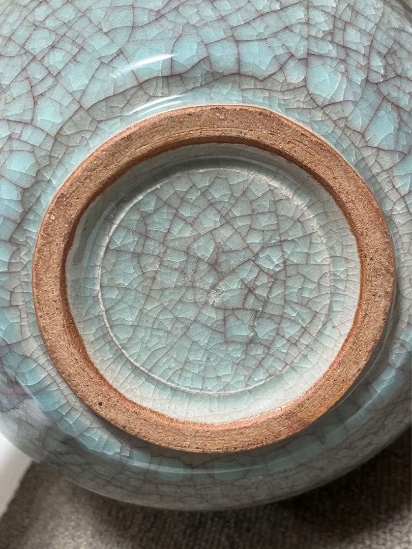 中国美術 清代哥釉 陶磁器 伝統工芸品 美術品 置物 唐物