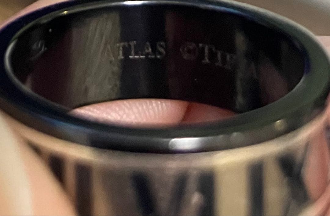 【オンライン限定】TIFFANY&Co.アトラスリング 18号 SV925チタン