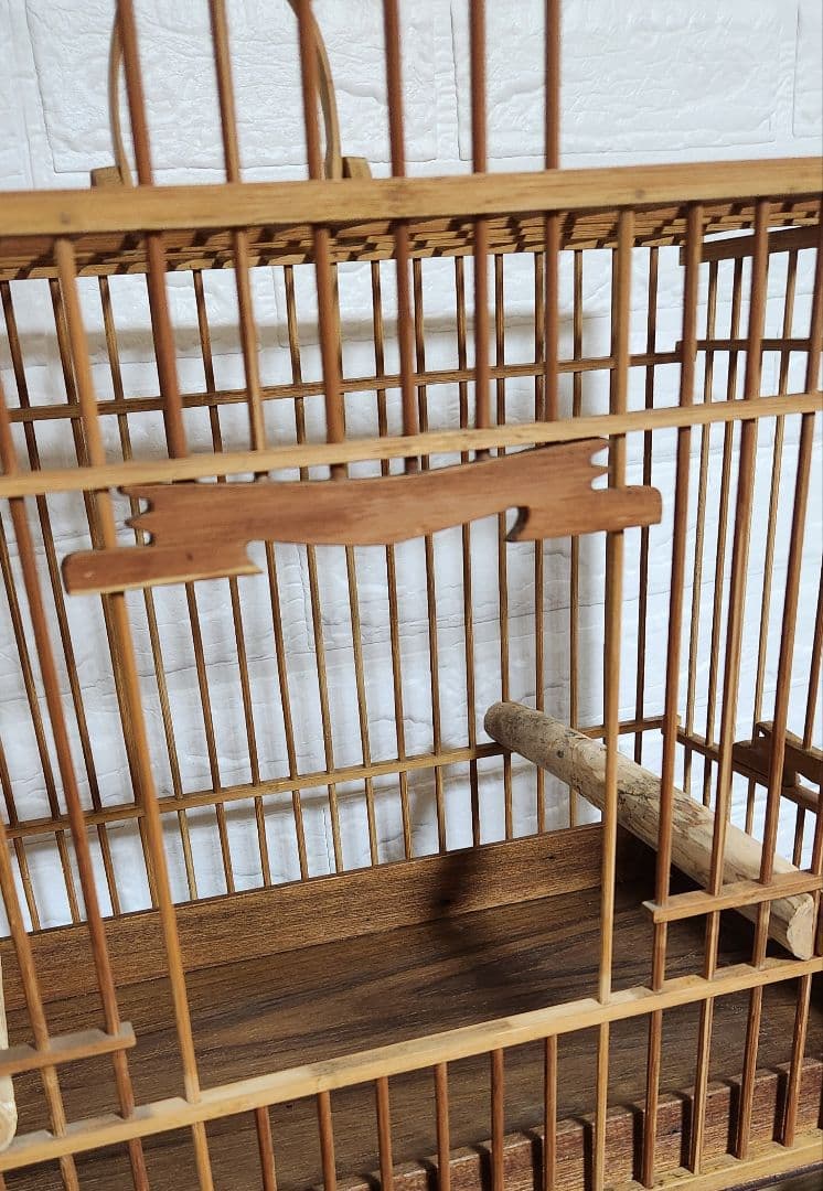 ◯～か ☆竹製☆ 持ち手付き 手作り鳥かご