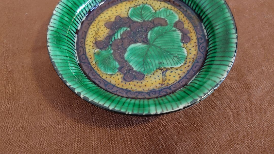 吉田屋　古九谷　青九谷　青手　豆皿　蔵出し　１客