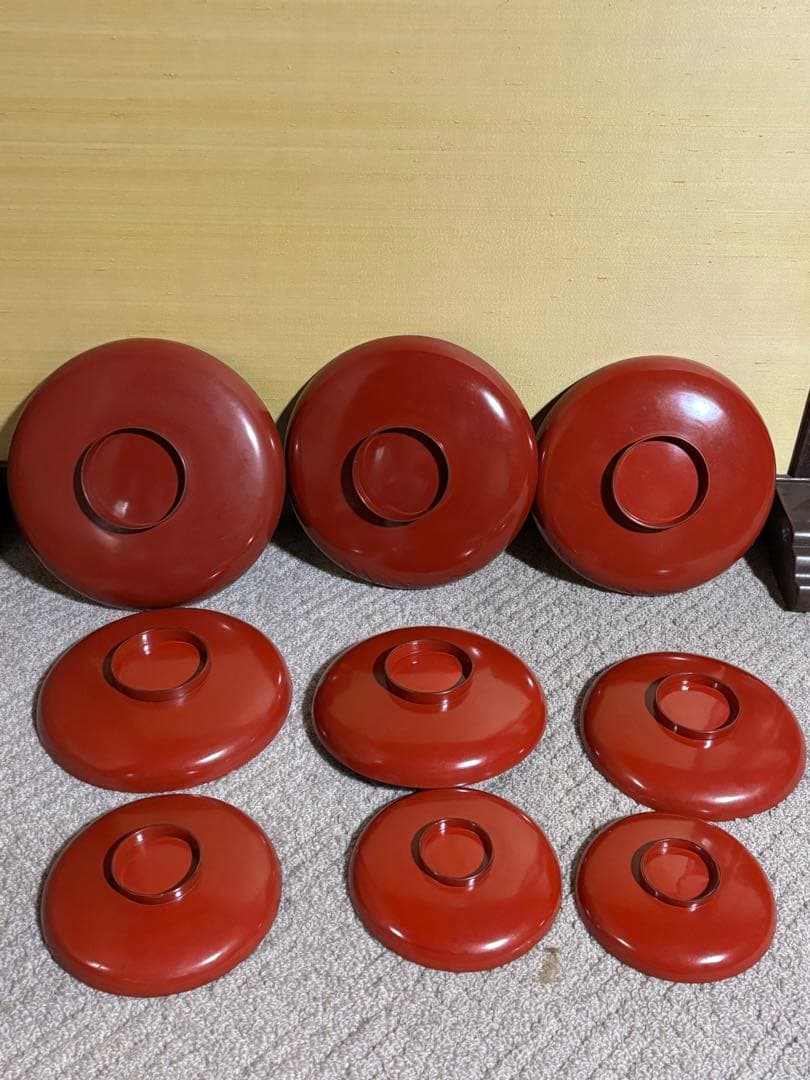 明治時代 金蒔絵 朱塗 祝議用 大盃 金彩絵図 漆器 骨董品 蔵出し 時代物