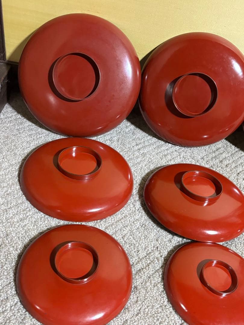 明治時代 金蒔絵 朱塗 祝議用 大盃 金彩絵図 漆器 骨董品 蔵出し 時代物