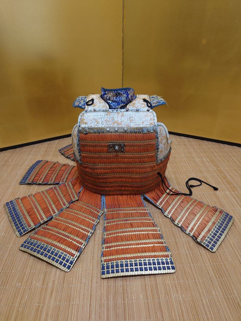 ★★☆全国送料無料☆緋縅本小札大鎧☆等身大大鎧一領☆鎧兜・甲冑★★