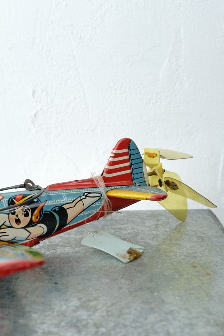 DAITO 宇宙エース ブリキ プロペラ機 当時物 タツノコプロダクション