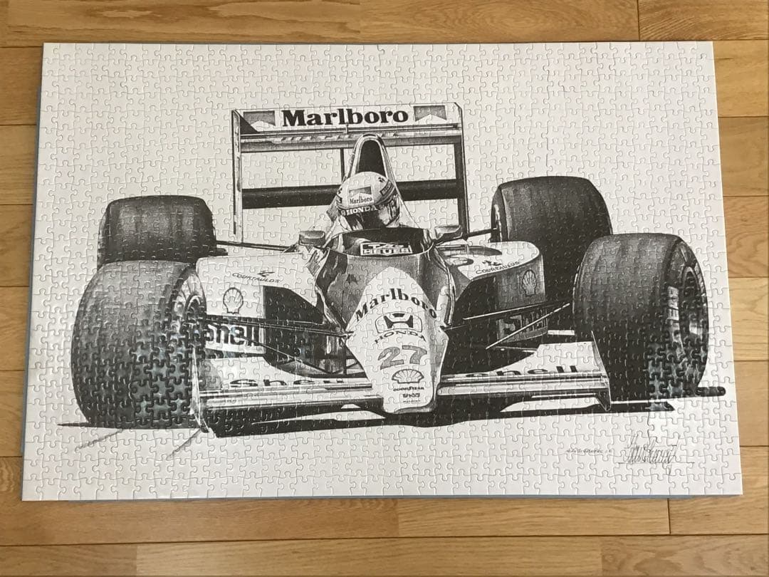 マクラーレンホンダ　F1 アイルトンセナ　ジグソーパズル　額付き