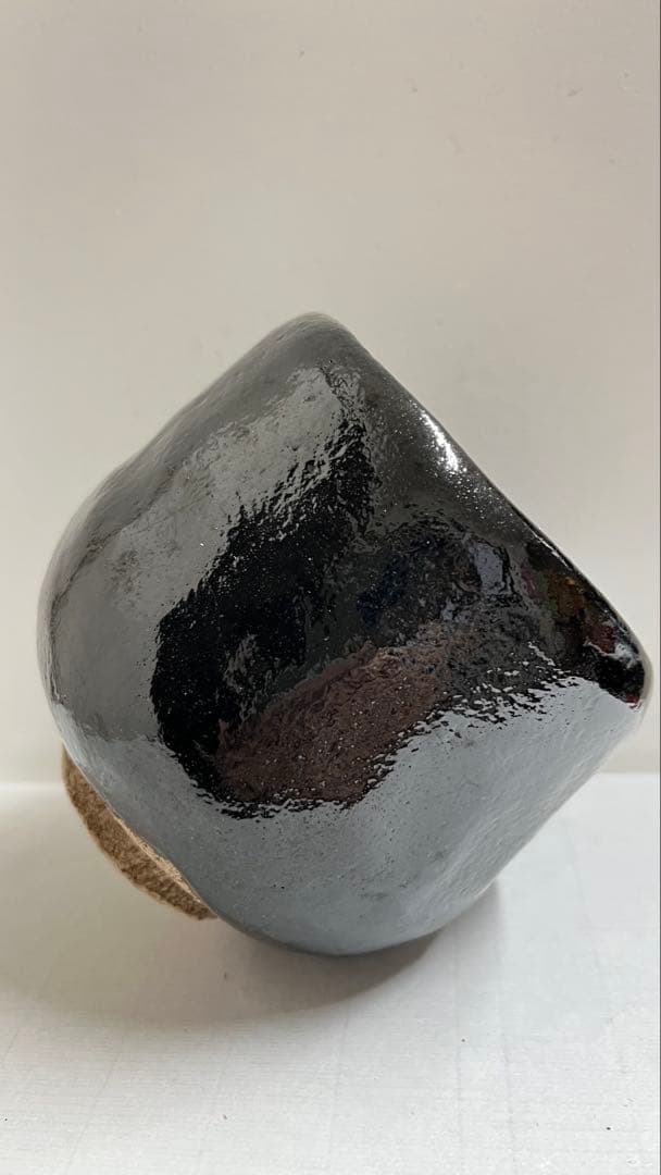 黒楽茶碗　楽茶碗の名工 伊藤才叟造　共箱値下げしました。