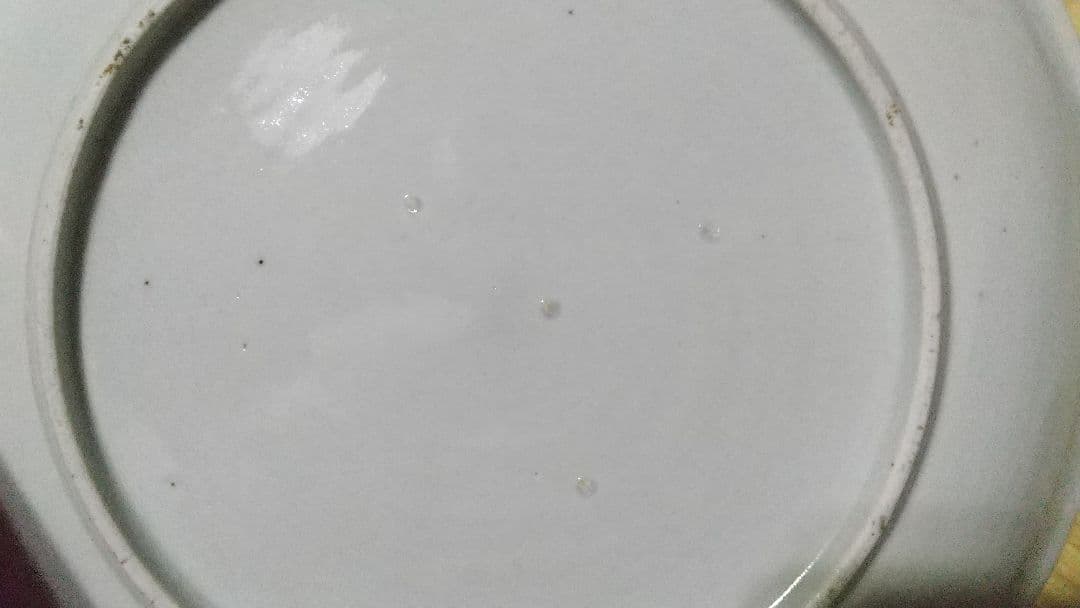 古伊万里 ?唐草紋　７寸皿　江戸中期　無傷