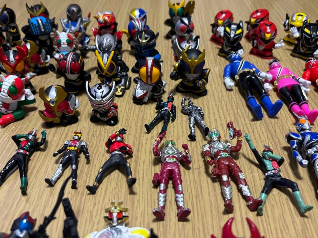 仮面ライダー 特撮 戦隊モノ フィギュア 指人形 まとめ売り 68体
