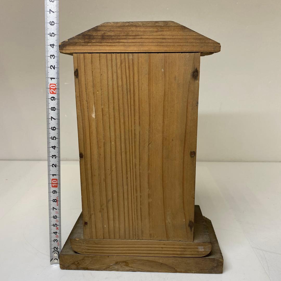 江戸初期　木彫　阿弥陀仏　厨子入　東さ7-1124②