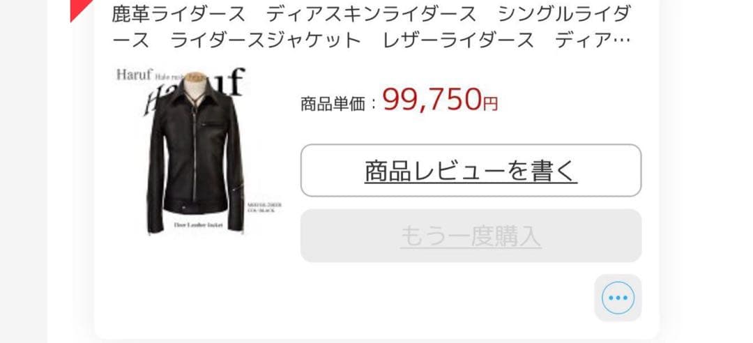 Haruf 鹿革　ディアスキンライダース