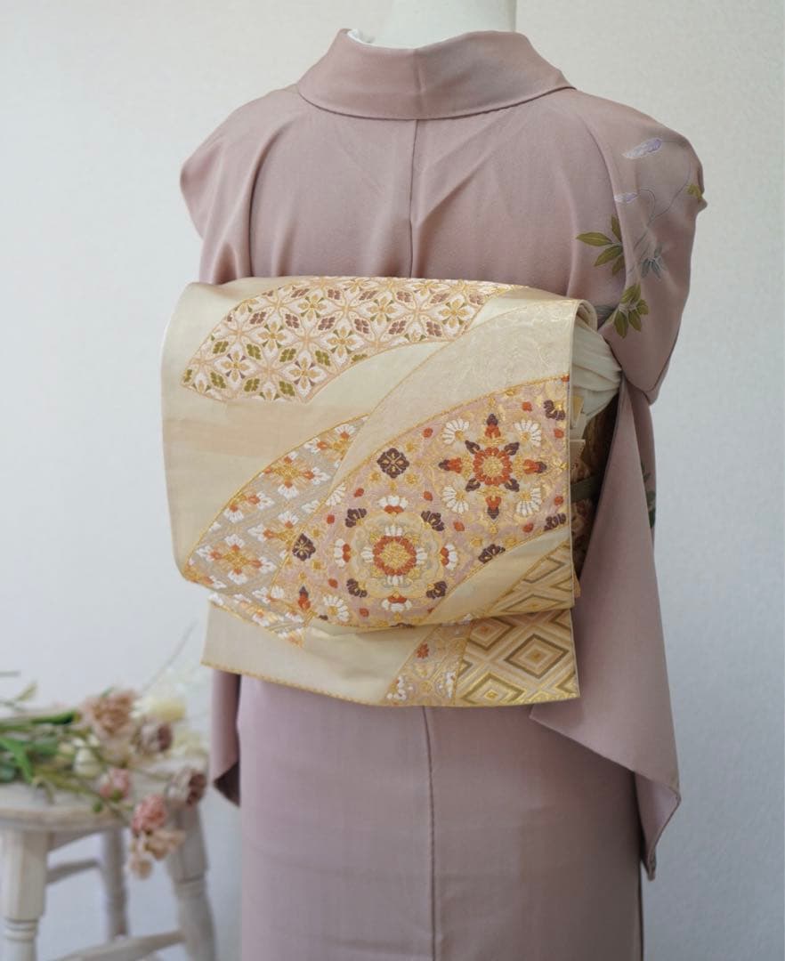 訪問着 4点フルセット a94C 入学式　結婚式　七五三　お宮参り 　友禅