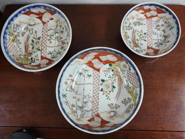 伊万里　三重鉢　江戸時代　M942