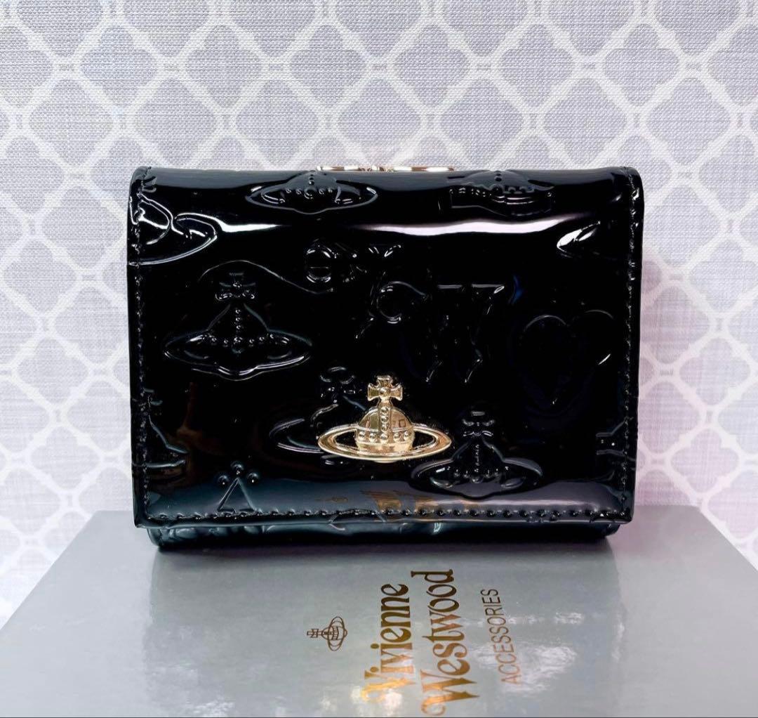 【大人気♡ショッパー付】新品 Vivienne Westwoodエナメル黒