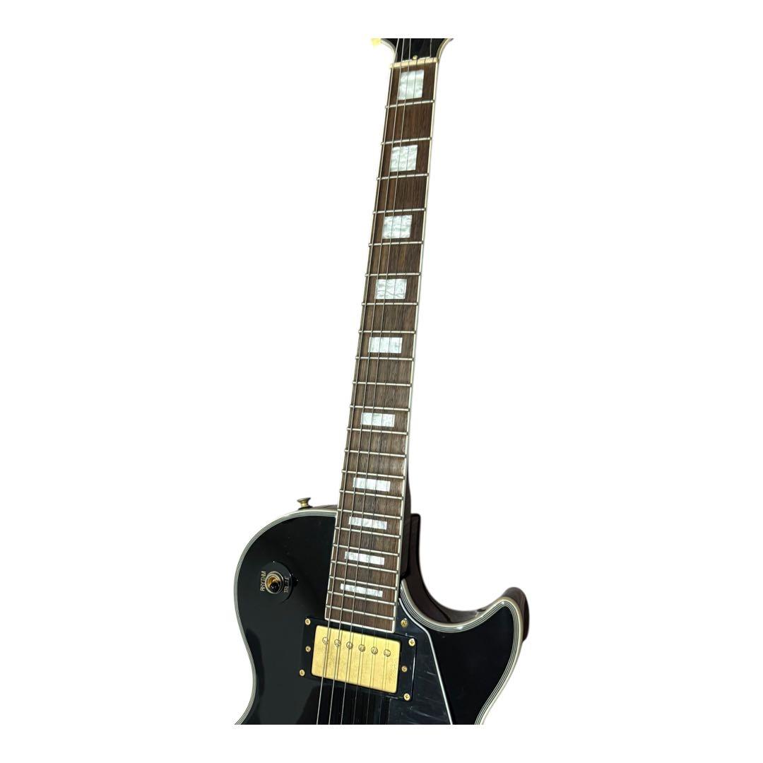 BUSKER'S レスポールカスタム風 エレキギター 黒×金　ぼっちざろっく
