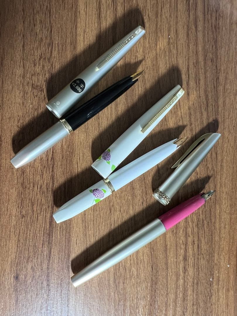 プラチナ　万年筆　18k