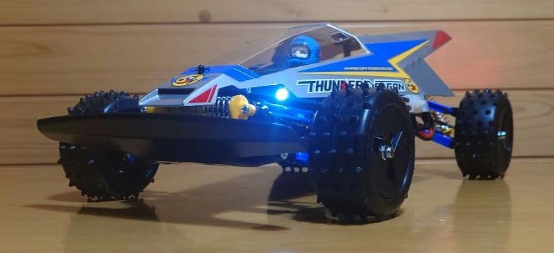 タミヤ電動RCカーNo.158サンダードラゴンLEDライト付プロポ…完成品セット