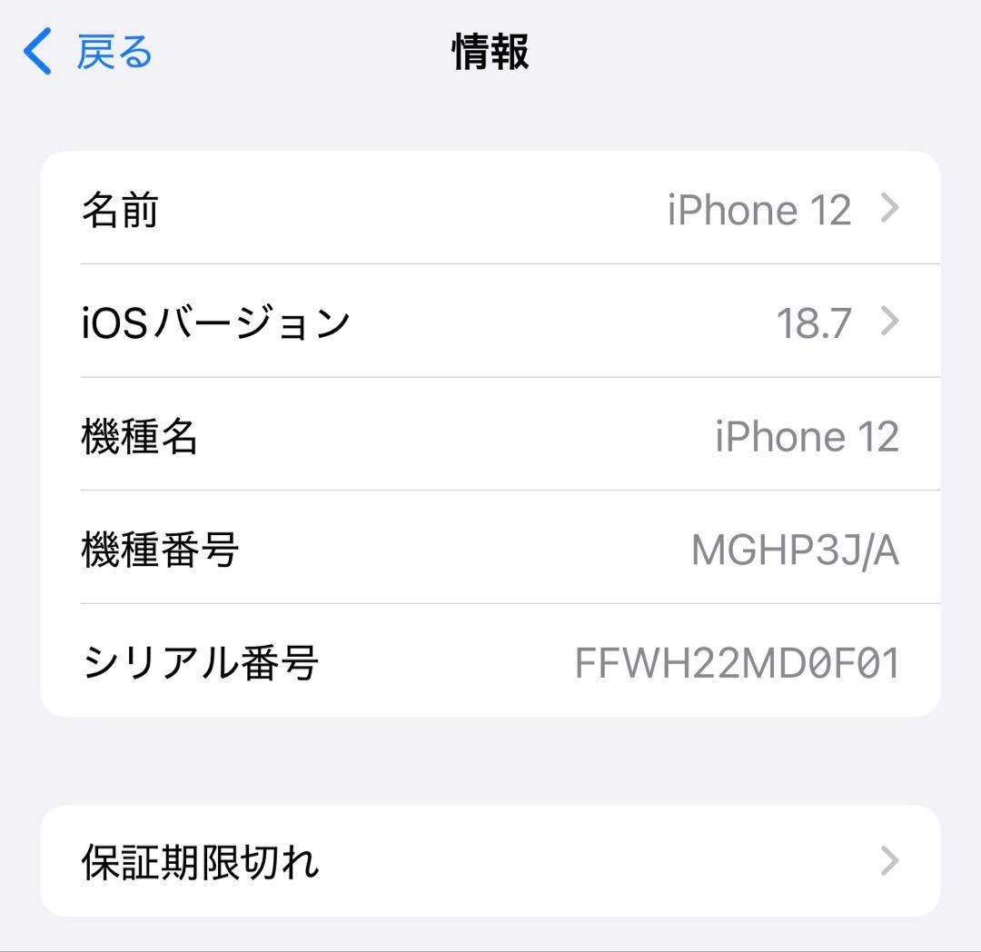 Apple iPhone 12 本体