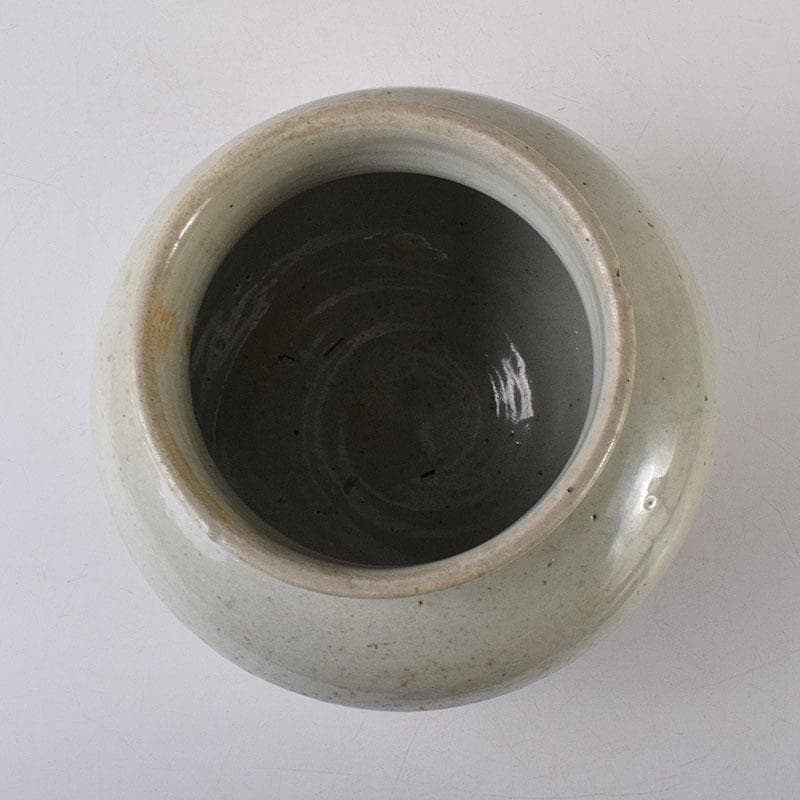 朝鮮美術　李朝　高麗白磁　丸壺　壷　D　R8647H