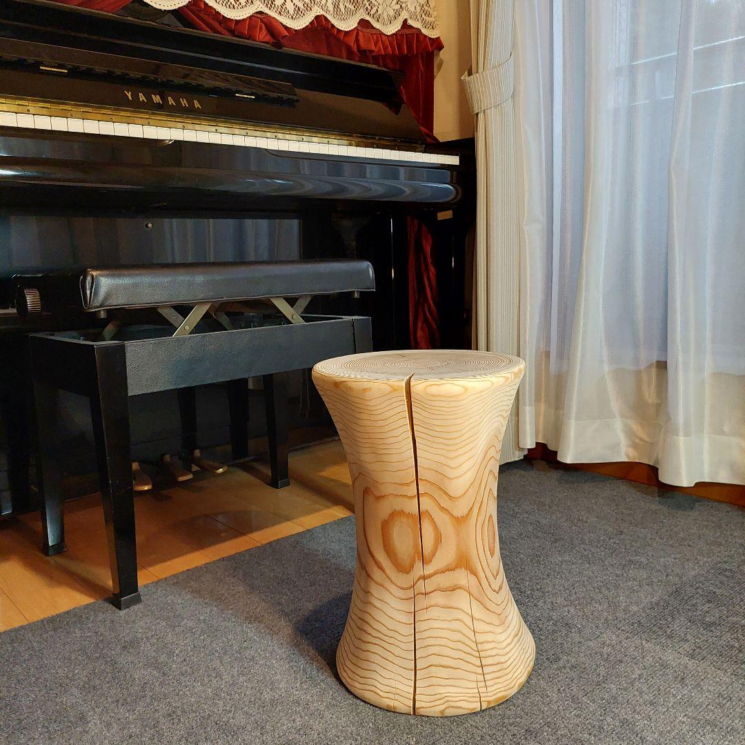 杉 切り株 丸太 椅子 スツール 高さ約39㎝ 12600円