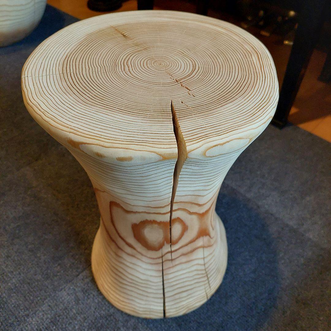 杉 切り株 丸太 椅子 スツール 高さ約39㎝ 12600円
