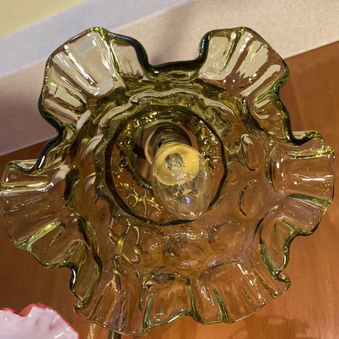 フェントン　1930年　（迷宮）　ランプシェード　オパールセント　アンティーク