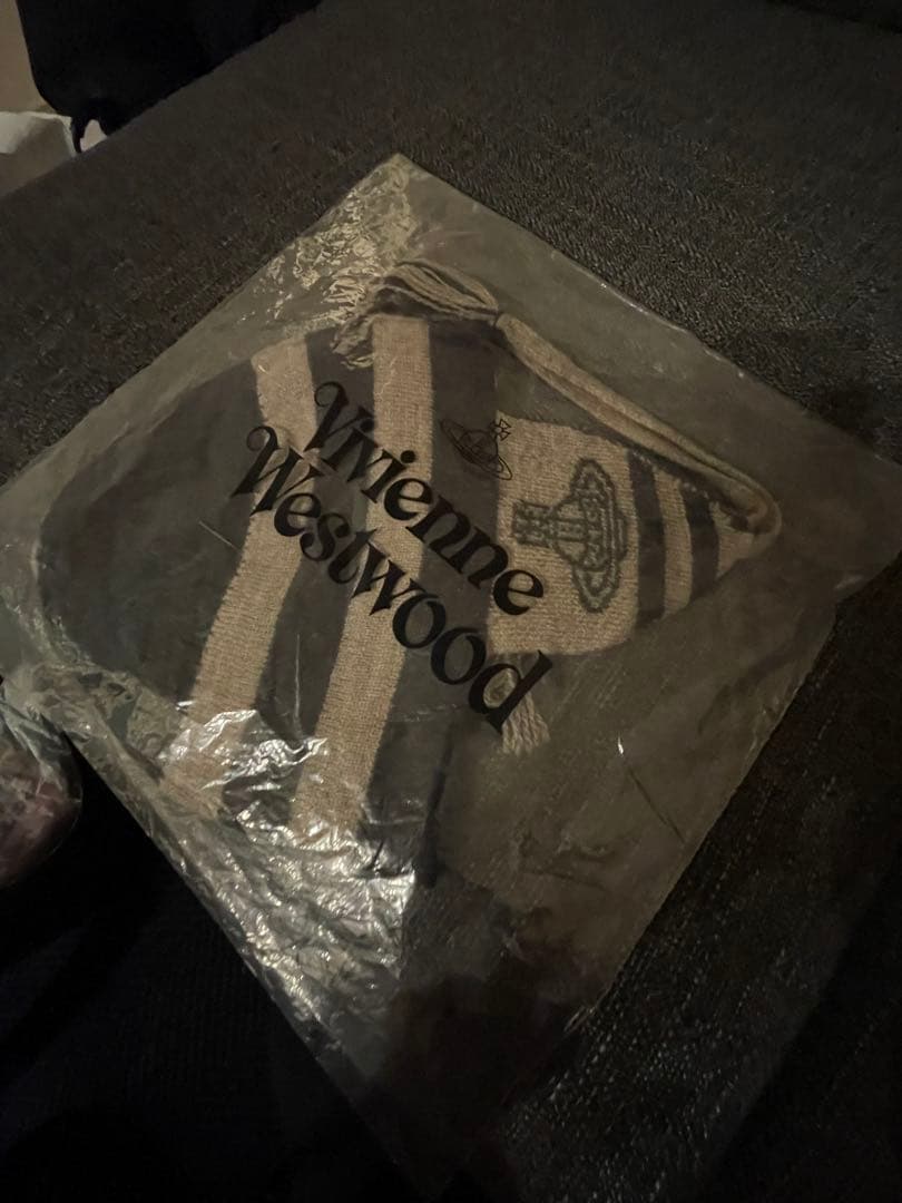 Vivienne Westwood ニット帽 グレー/ベージュ