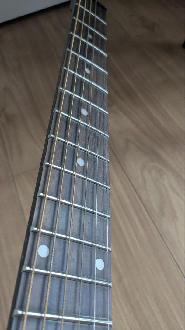 Anygig トラベルギター ブラック ハムバッカー