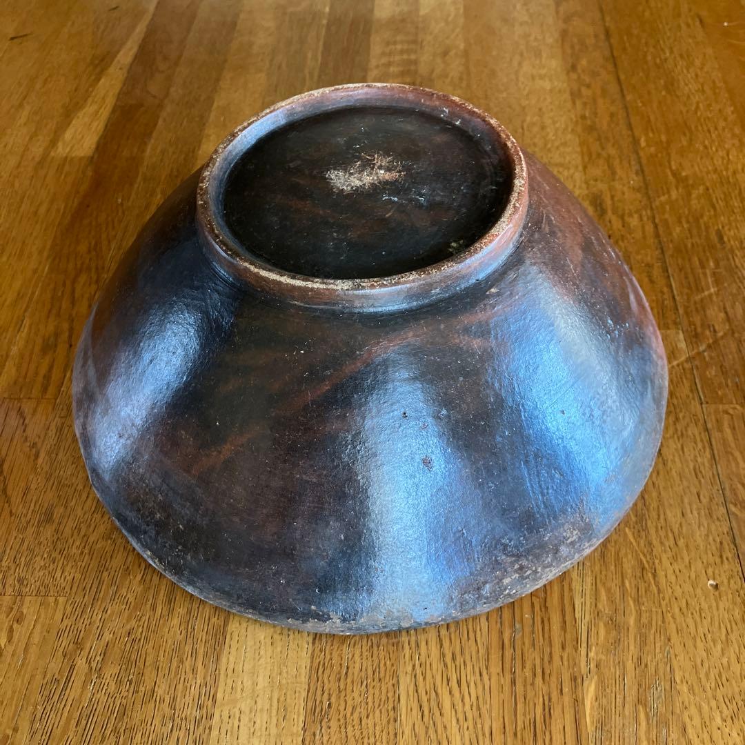 ロンボク島　ササック族　素焼き皿\"ボール