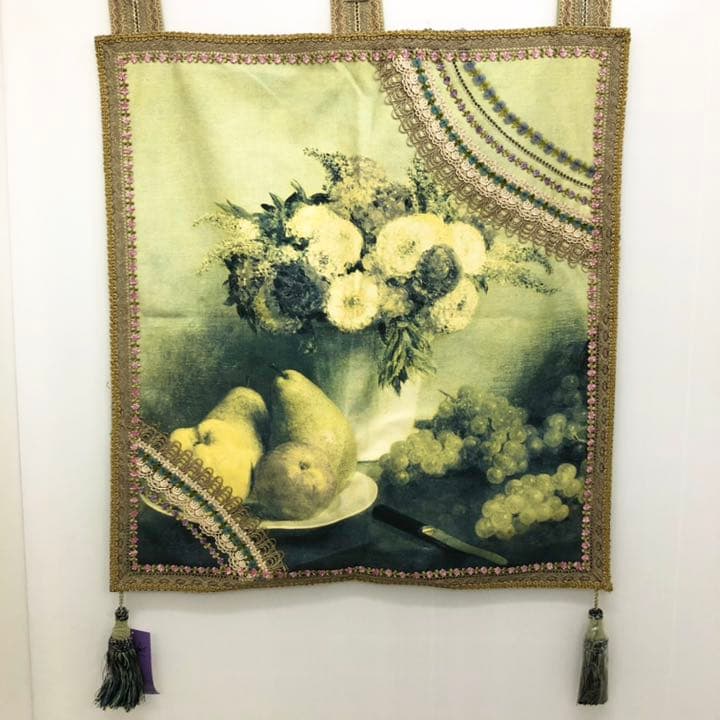 花タペストリー　手染め