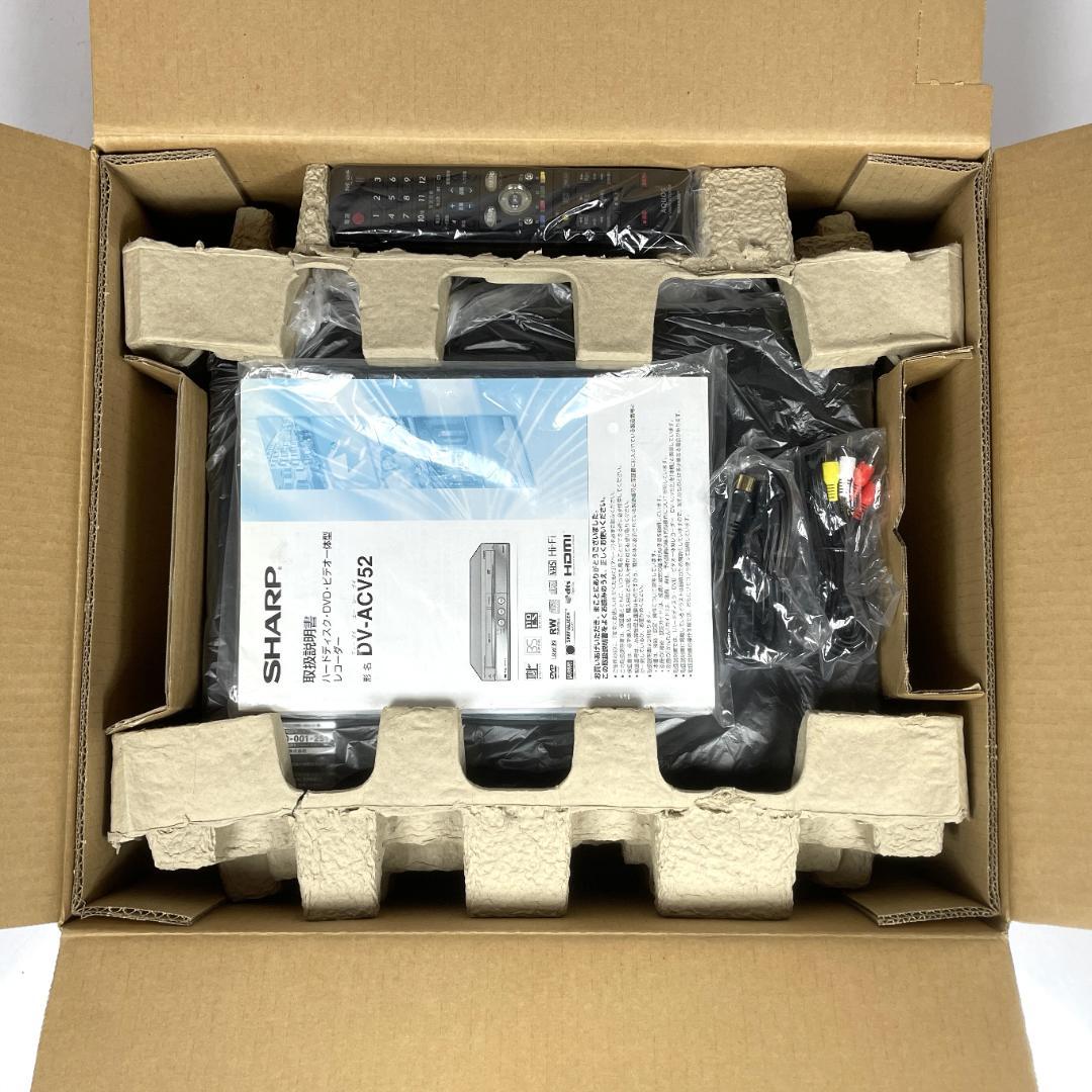 シャープ DV-ACV52 HDD搭載 VHS DVDレコーダー 箱付き完品