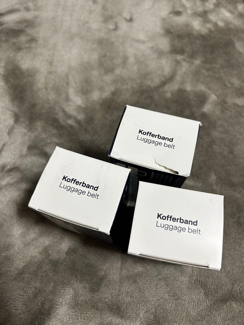 Lufthansa ルフトハンザ　調整可能ラゲージベルト ダークブルー