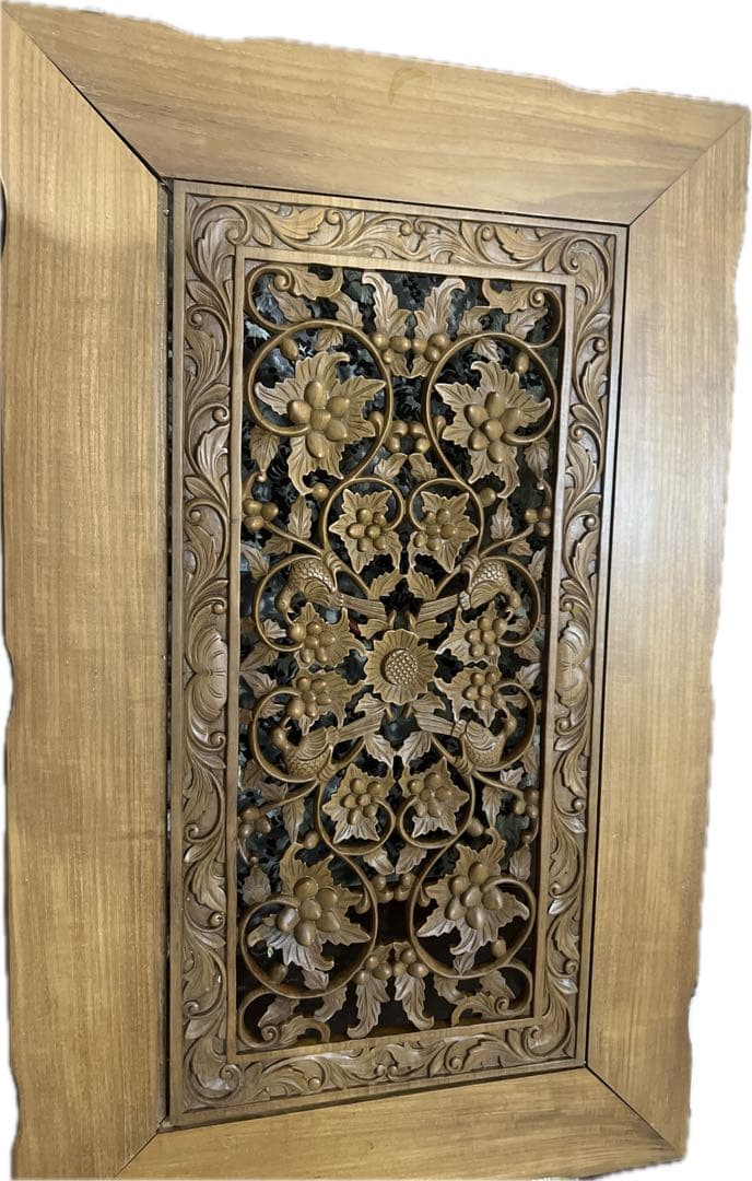 値下げ！中古　手彫りレリーフつき座卓　1/31まで