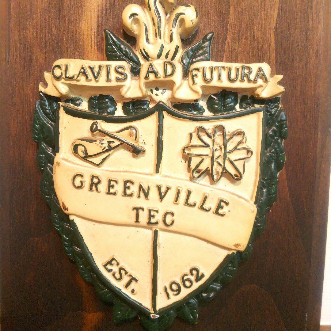 ヴィンテージ 手彫り 木製 盾 カレッジ USNavy エンブレム 英国製 ３点