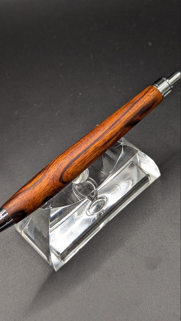 459ペン工房翌檜　デザートアイアンウッド瘤杢　木軸シャーペン　ボールペン