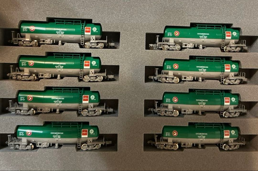 タキ1000後期型　日本石油輸送エコレールマーク付8両セット