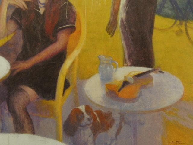 蛭田均、【南仏の景光】、希少な限定額装用画集画、新品高級額 額装付、状態良好