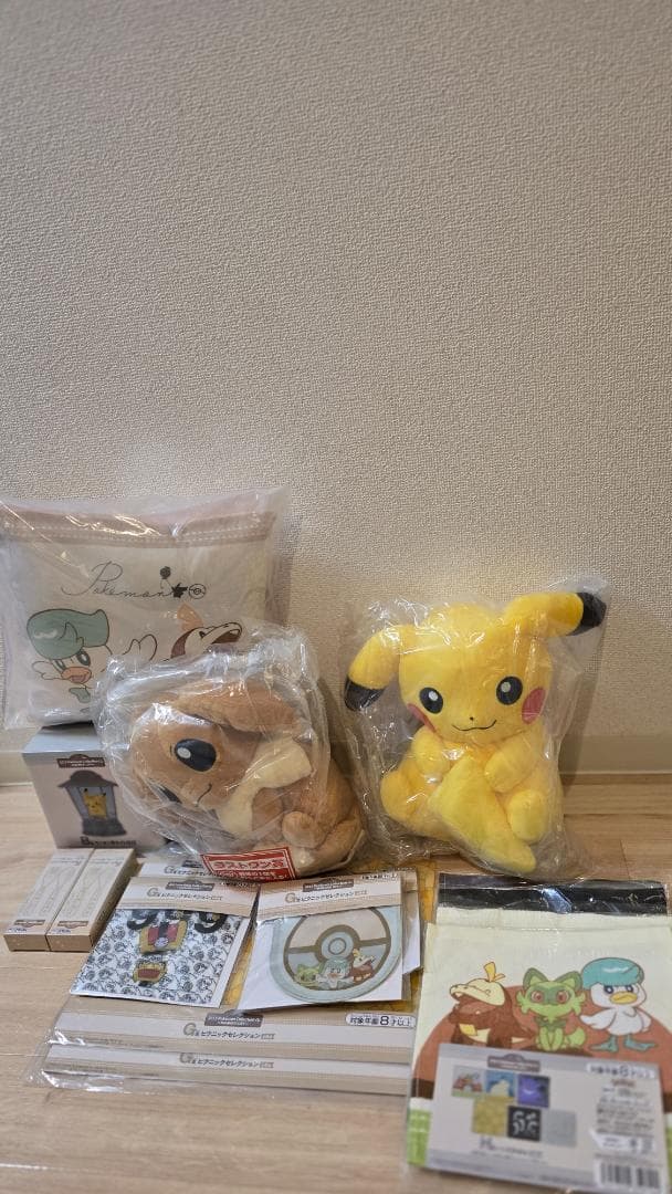 ポケモン ピカチュウ ぬいぐるみピクニックセレクショングッズ16点セット