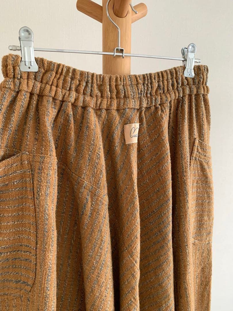 うさと ムササビ usaato うさとの服　ボトム 手紡ぎ 草木染 手織り