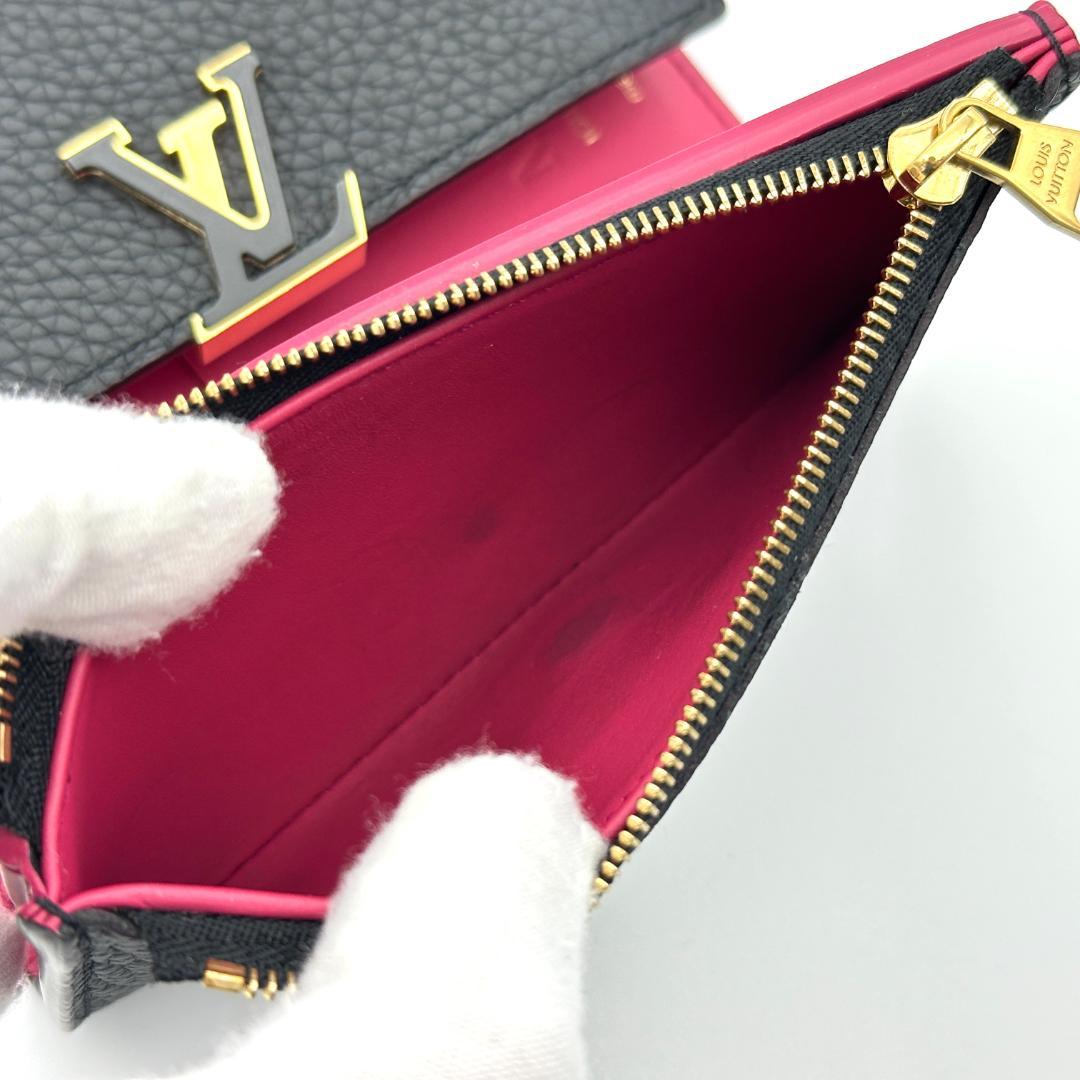 【極美品】ルイヴィトン　トリヨン　ポルトフォイユ　カプシーヌ　コンパクト　黒