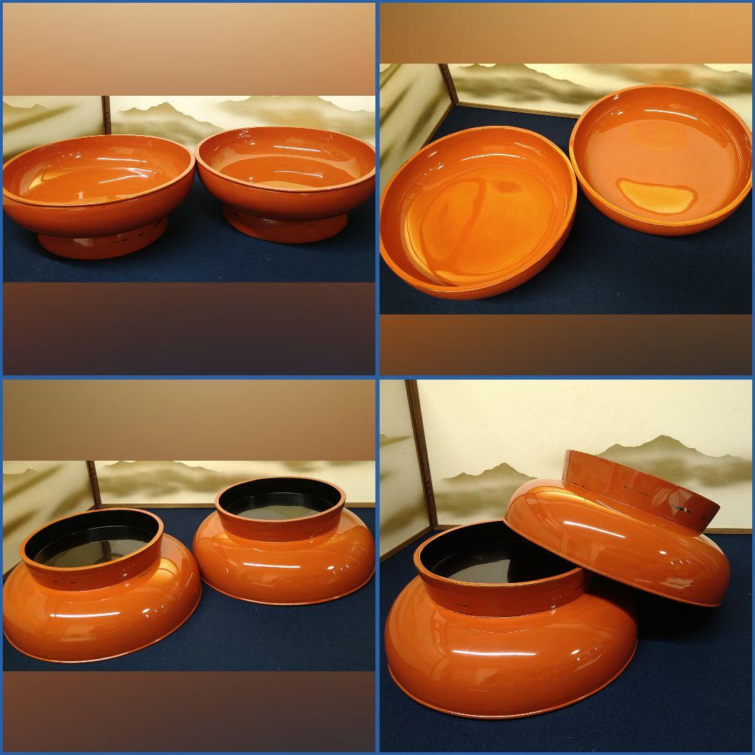 AG62 根来塗り 盛り鉢 高脚 高足 刺盛 サラダ盛 オードブル パーティー器